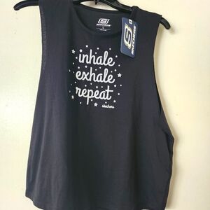 Ladies Skechers Workout Top-inhale~exhale~repeat-size L